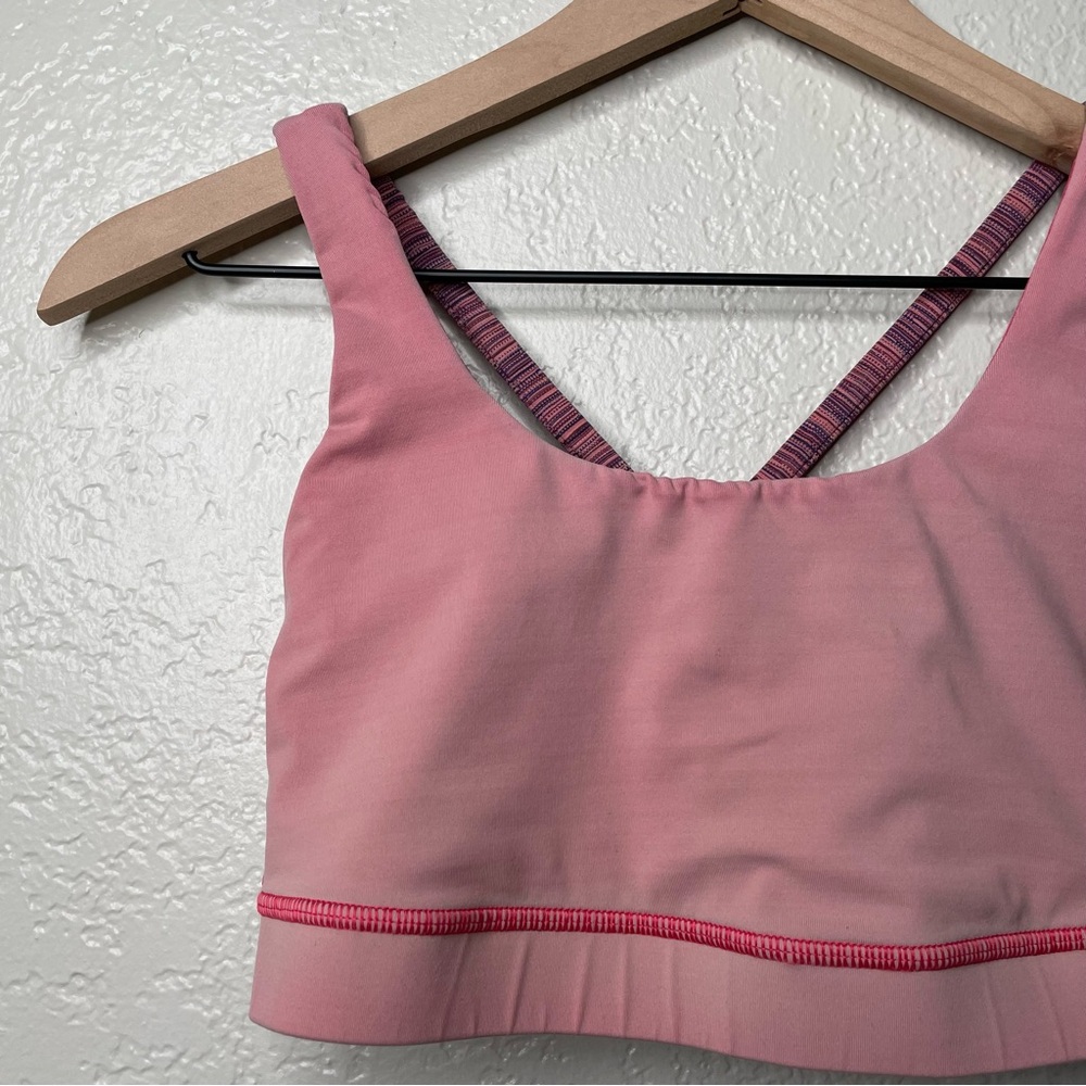 Lululemon Energy Bra Strappy Cross-Strap Sports Bra Size 6 - Picture 5 of 14